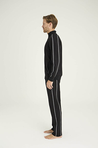 KLY 95% Cotton Men's Zippered Long Sleeve Tracksuit Set