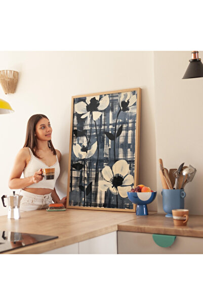 Tuba Decor Tablo dintr-o singură bucată cu rame din lemn pentru sufragerie, s...