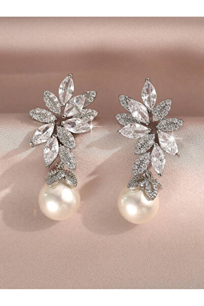 Inovius Cercei cu Perla È™i Zirconiu Cubic - 022997