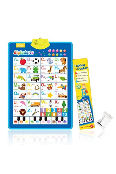 ZL Teknoloji Poster Vorbitor in Limba Engleza - Piano Alfabet