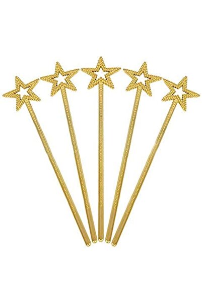 STUMBANNG عصا خرافية على شكل نجمة ذهبية اللون مقاس 34 سم قطعة واحدة