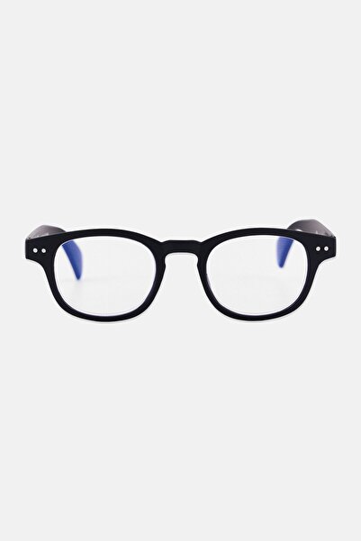 A & A Glasses Men Classic Round Reading Eyeglass, Black