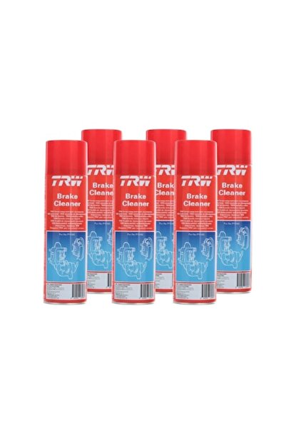 TRW Set of 6 brake and clutch cleaner sprays, 500 ML
