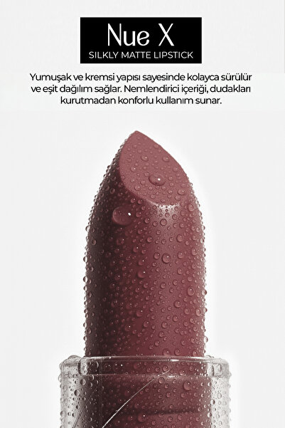 New Well Nue X Silkly Matte Lipstick Plum Brown 05