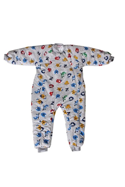 ÖZLEM BEBE 1-16 Yas Alfabe Desenli 2.5 Tog Ara Dolgu Unisex Çocuk Uyku Tulumu
