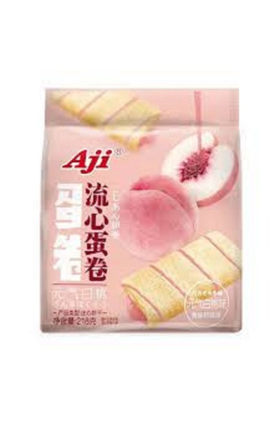 AJI رول بنكهة الخوخ الأبيض 218 جرام (12 × 218 جرام)