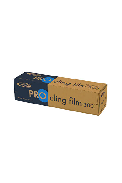 prowrap Stretch cling film with integrated cutter, 300 mm x 300 m, PE