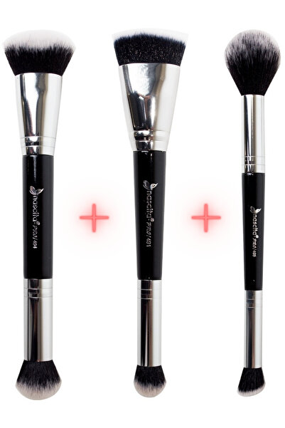 nascita فرشاة مكياج مزدوجة الجوانب (للمكياج الأساسي والكونسيلر) 494 (للمكياج الإضاءة والكونسيلر) 495 (للكونتور والكونسيلر) 491