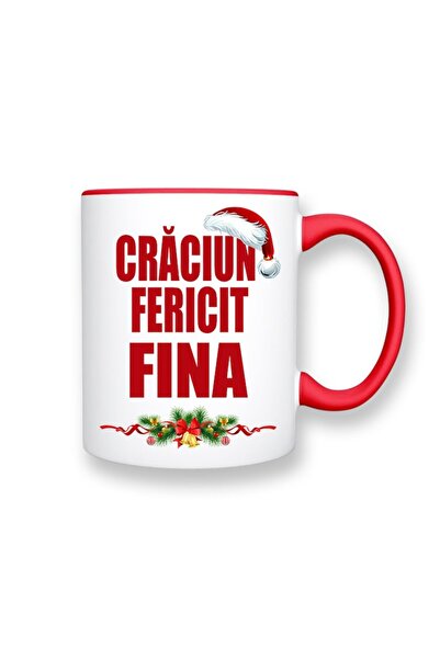 OEM Set 2 mugs with message: 'Merry Christmas to Godchild/Godfather', Betaprint, Model 4, ceramic, white