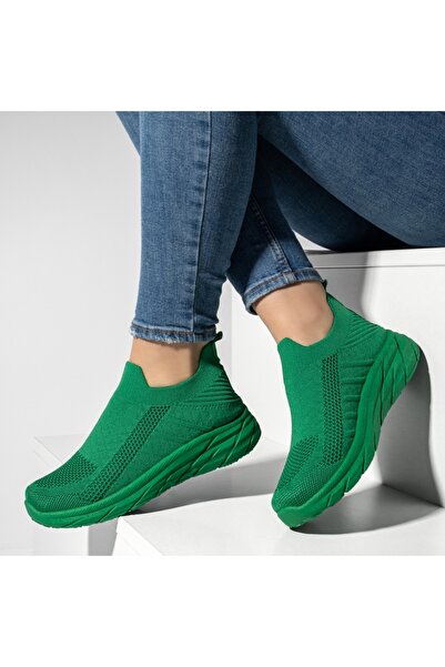 BMoD Espadrile sport din material textil verde pentru femei MOD13176
