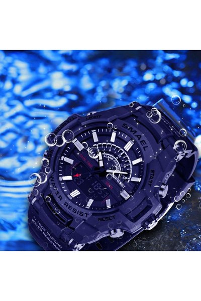 SMAEL Men's Wristwatch Military Casual Sport Army Style Waterproof and Shockproof