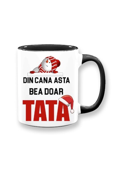 OEM Cană personalizată pentru tată cu mesajul: „Doar tata bea din această can...