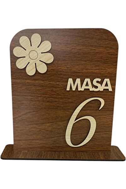 6. Pro 5'li Ahşap Masa Numaralığı Lokanta, Kafe, Restoran, Çay Bahçesi Vb. İç...