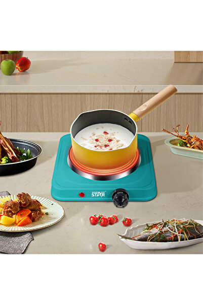 WINNINGSTAR موقد تسخين محمول أحادي الموقد بقوة ١٠٠٠ واط (ST-9635) | تحكم في درجة الحرارة بخمس خطوات قابلة للتعديل