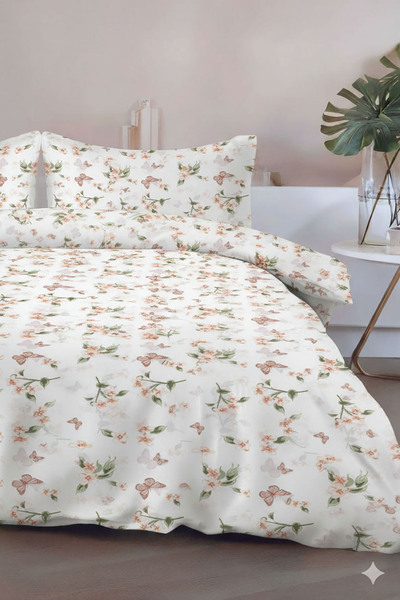 FAVORA Messa Double 100% Cotton Duvet Cover Set - Beige