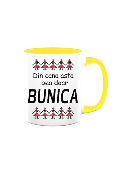 OEM Cană personalizată cu mesajul „Din această cană bea doar bunica”, Betapri...