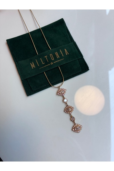 Miltonia Y necklace steel