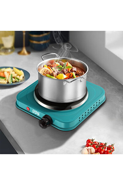 WINNINGSTAR موقد تسخين محمول أحادي الموقد بقوة ١٠٠٠ واط (ST-9635) | تحكم في درجة الحرارة بخمس خطوات قابلة للتعديل