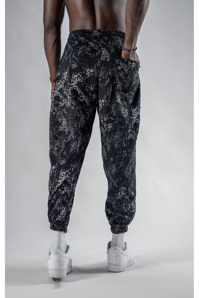 Superbluemexico Unisex Jacquard Patterned Jogger Pants