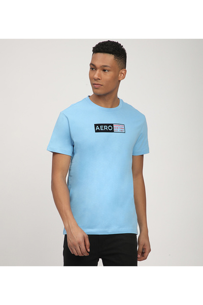 Aeropostale Blue Men's Aero Graphic T-Shirt