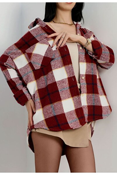 MODA KIRMIZI BORDO ODUNCU GÖMLEK