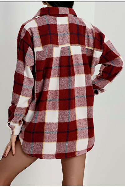 MODA KIRMIZI BORDO ODUNCU GÖMLEK