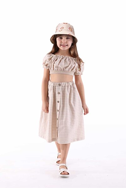 Ozmoz By Mukadder Özden Floral Print Balloon Sleeve Summer Girls Crop Blouse