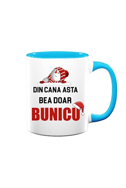 OEM Cană personalizată pentru bunic cu mesajul: „Doar bunicul bea din această cană”, Betaprint, Crăciun