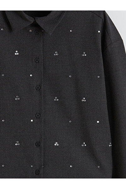 LC Waikiki Taşlı Kız Çocuk Gömlek