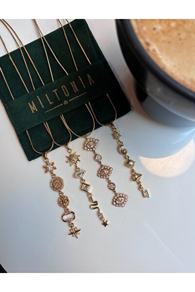 Miltonia Y necklace steel