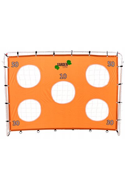 Other Large metal soccer training goal with net and target mat 213x152