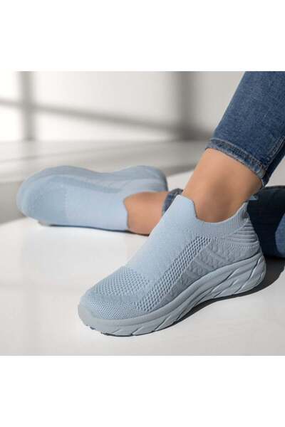 BMoD Espadrile sport din material textil albastru deschis pentru femei MOD13176