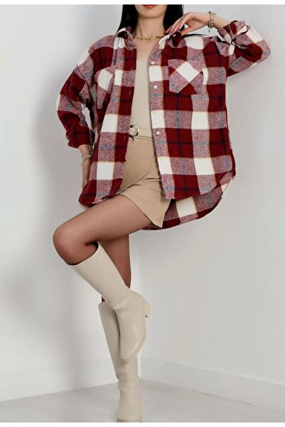 MODA KIRMIZI BORDO ODUNCU GÖMLEK