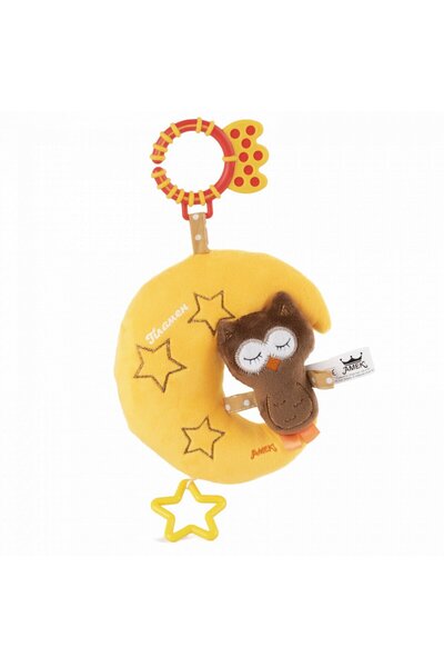 AMEK Jucarie Muzicala de Agatat - Bufnita Somnoroasa - 40 cm