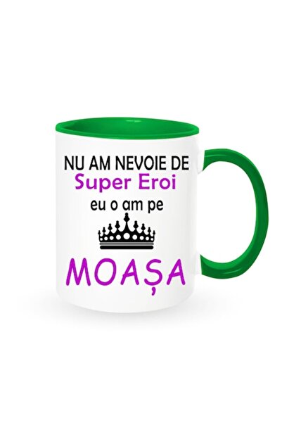 OEM Cană personalizată pentru moașă cu mesajul: „Nu am nevoie de supereroi”, ...