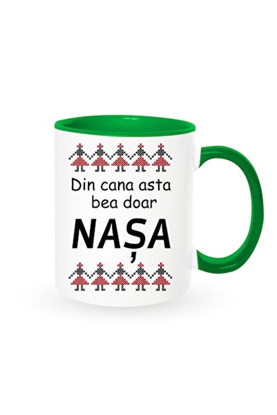 OEM Cană personalizată cu mesajul „Doar nașa bea din această cană”, model tra...