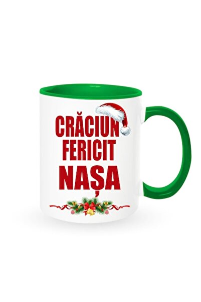OEM Cană personalizată pentru nașă cu mesajul „Crăciun fericit, nașă”, Betapr...