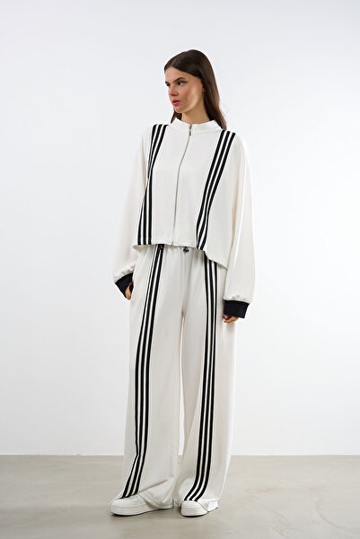 HANIQA Striped Tracksuit Set