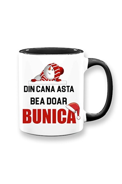 OEM Personalized Mug for Grandma with Message: 'Din cana asta bea doar bunica...