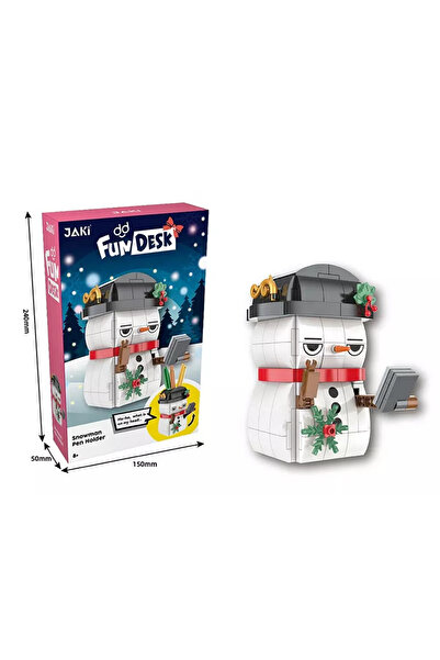 JAKI Snowman with Pencil Holder - Construction Set 230 pieces
