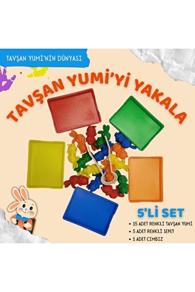 ’yi Yakala Eğitici Renk Eşleştirme Oyunu – 5’li Set