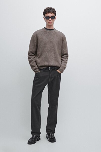 Massimo Dutti Yün karışımlı bisiklet yaka kazak