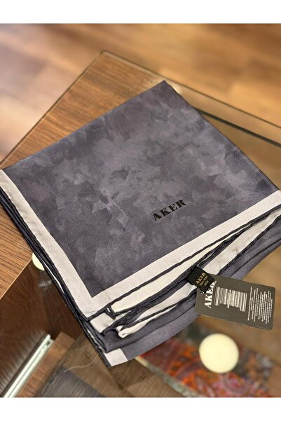 Aker Bulut Desen Saf İpek Sura Eşarp