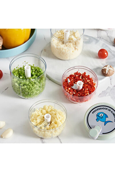 Rovitech Tocător mecanic pentru fructe și legume, 2 lame, 200 ml