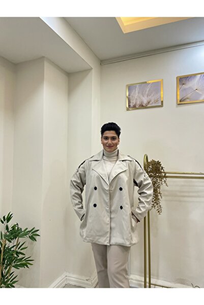 Marka Kruvaze kısa trenç ceket