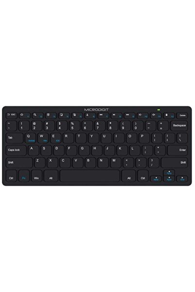 Microdigit MD319BK Mini Bluetooth 5.0 Computer Keyboard