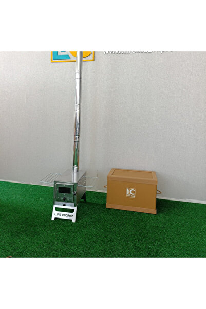 Lic LifeInCamp LIC Krom Lüks Çadır Sobası – Taşıma Kutulu, Kurutmalıklı, Baca Setli | Kamp, Karavan, Bağ–Bahçe