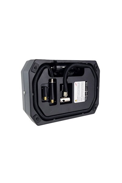 AMIO Compresor aer 12V, 10bar, digital cu lanterna cu LED si adaptori 02384