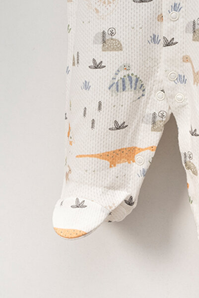 Bebitof Cute Dinosaur Patterned Cotton Jumpsuit