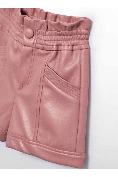 Abel & Lula Girl's Leather Shorts - Pink